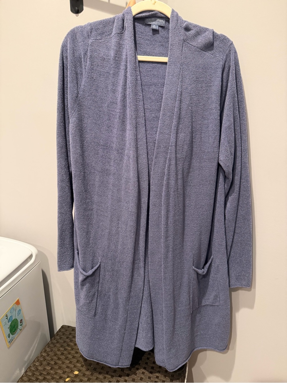 Barefoot Dreams Open-Front Cardigan in Dusty Lavender